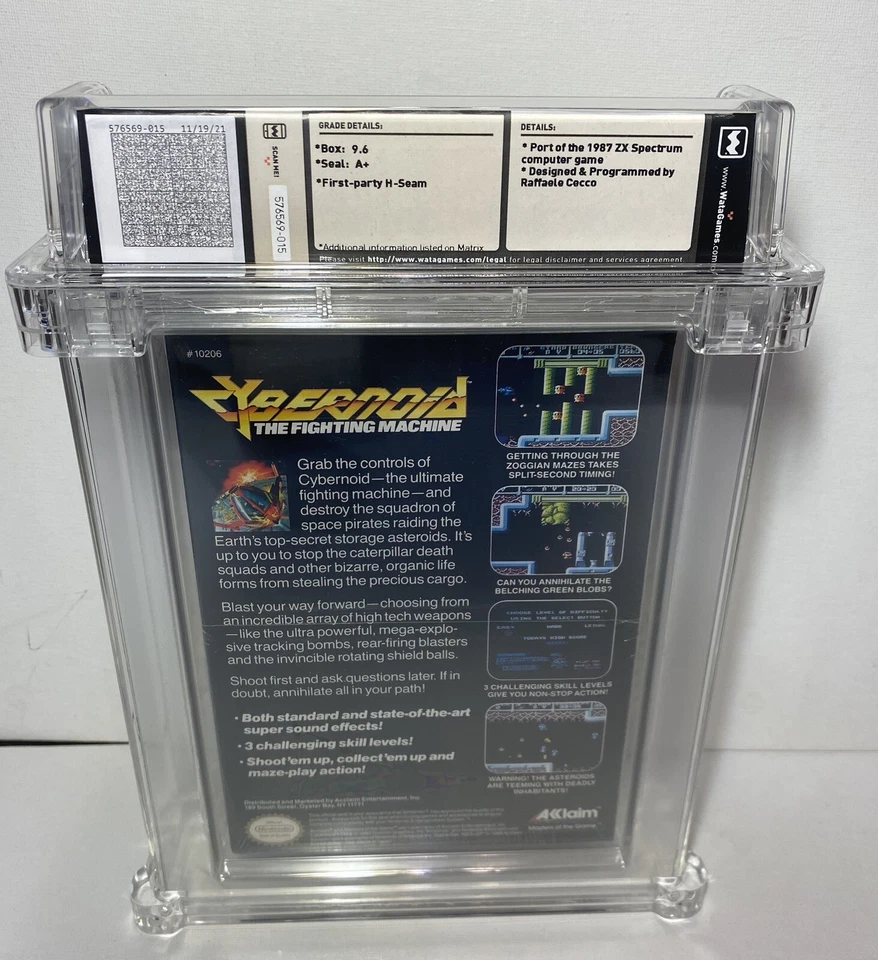 Cybernoid: The Fighting Machine (Nintendo, NES, 1988) NES WATA 9.6A+ SEALED - Image 2 of 2