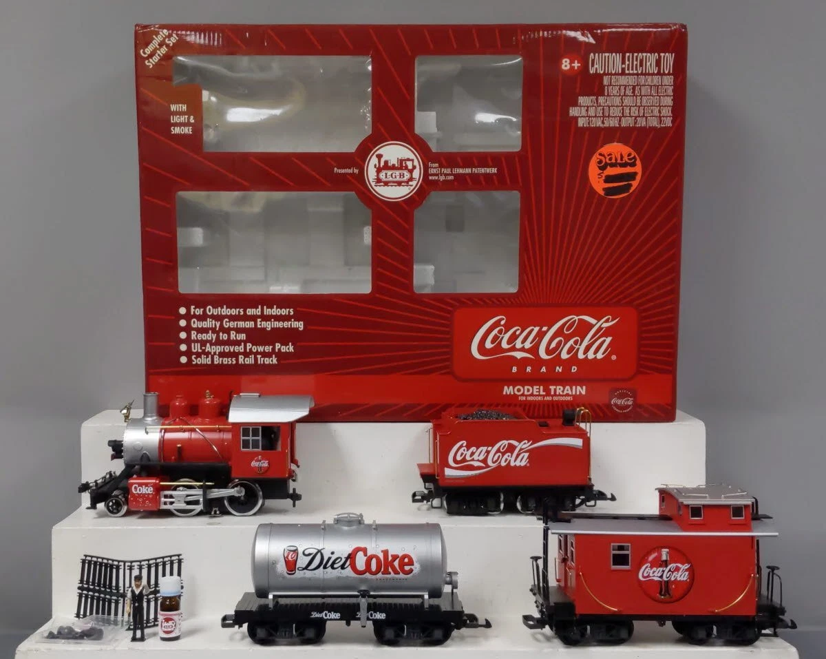 LGB 72428 G Coca Cola Steam Starter Train Set EX Box eBay