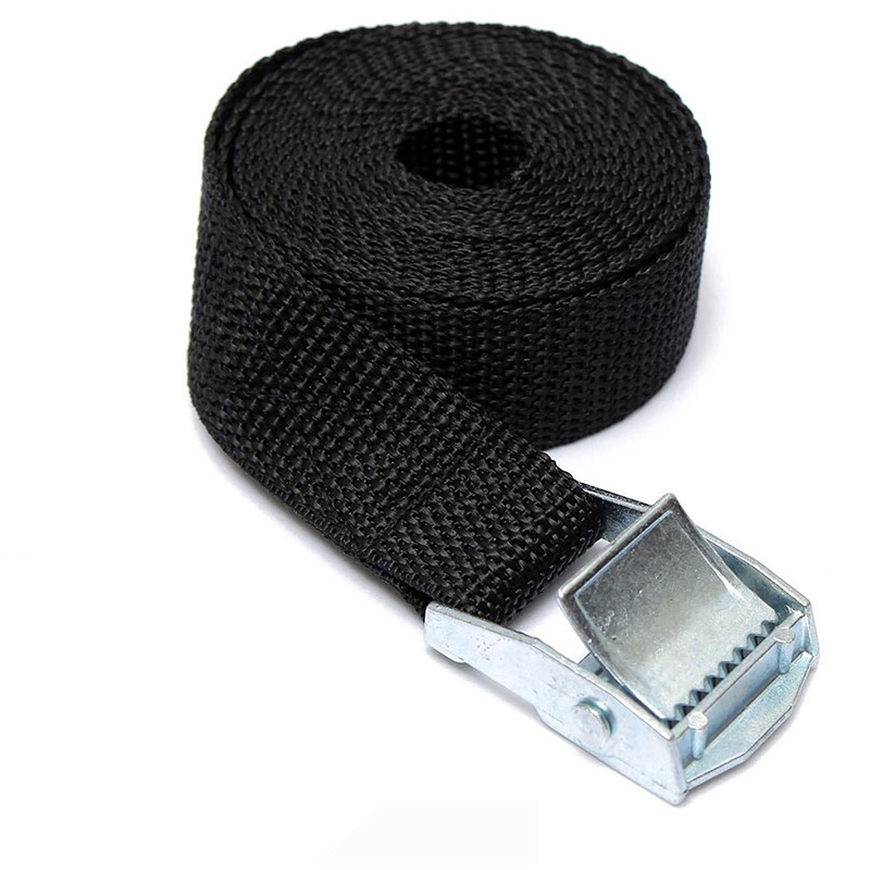 Metal Cam Buckle Tie Down Strap Heavy Duty Adjustable Storage Luggage Car Roof Rack Trailer 1.5 Metres Long In 25mm Webbing (White - Foto 10