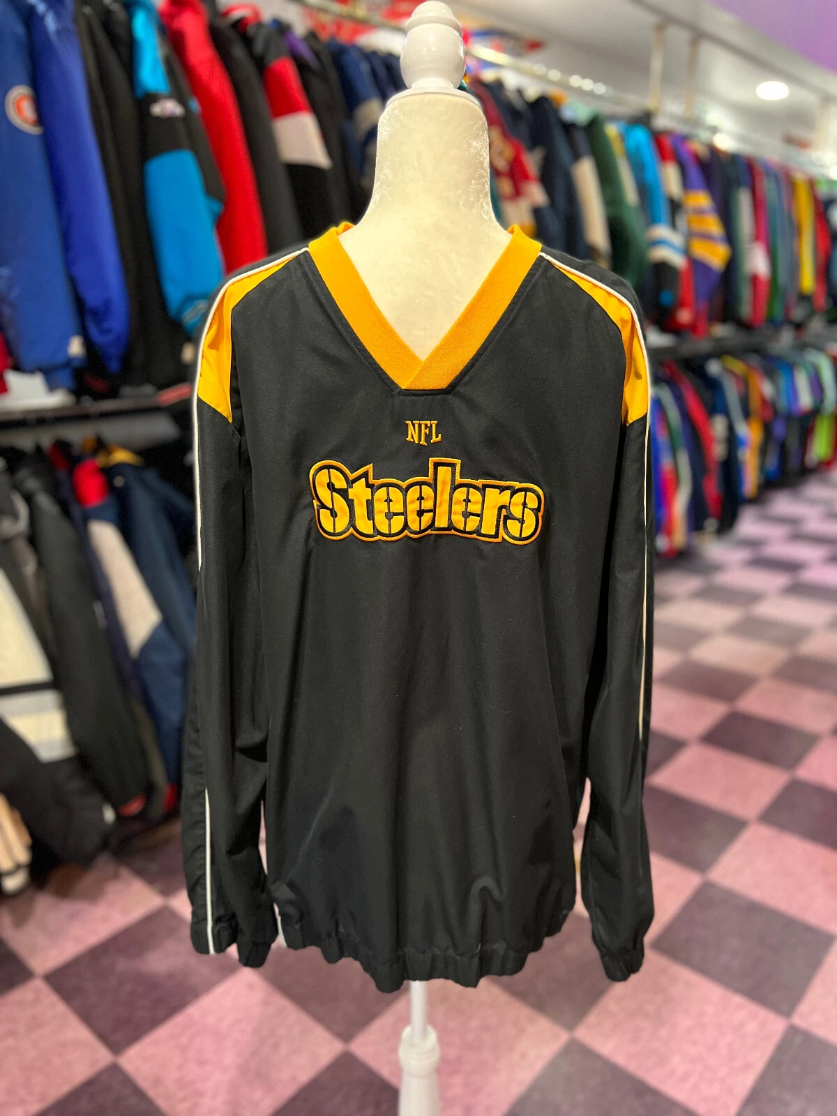 LJKT33 Pittsburgh Steelers NFL lightweight pullover jacket 2XL