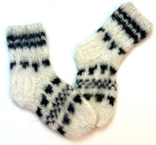 New Handmade 100 Wool Socks Outdoors Fishing Hiking Hunting Kids Size 12-1 Warm