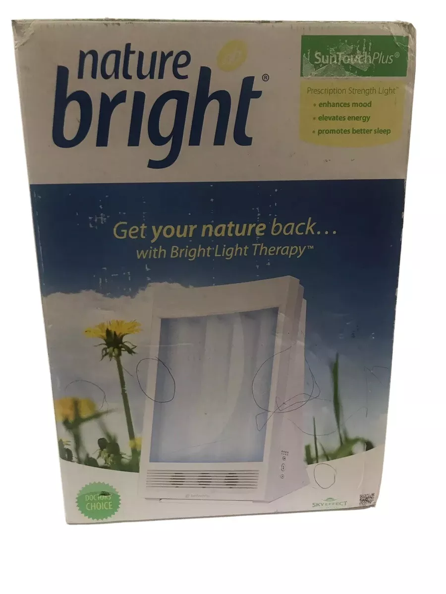 NatureBright SunTouch Plus Light and Ion Therapy Lamp - White