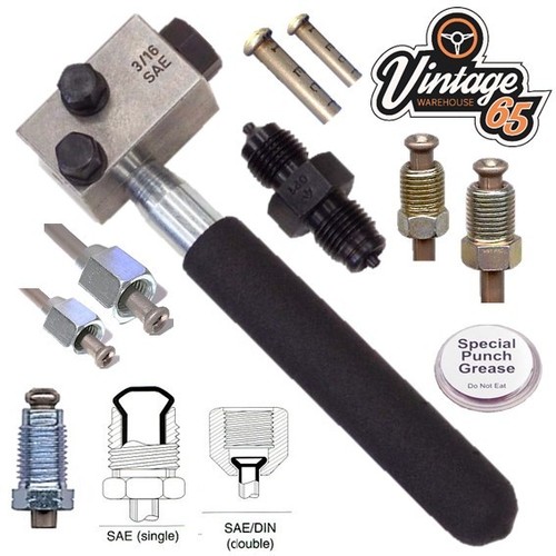 Freno Abocardador de Tubos Para 0.5cm Freno Tubos Profesional Manual SAE  Doble | eBay
