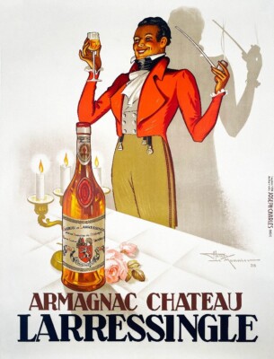 PUB ARMAGNAC LARRESSINGLE Racy-POSTER HQ 50x70cm eines VINTAGE POSTERS