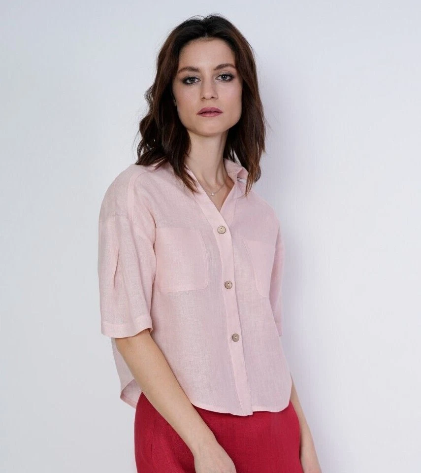 Taifun Bluse 1/1 Arm Camicia da Donna, Ossidiana con Motivo, 42