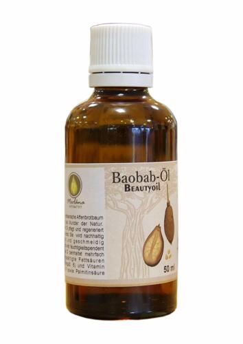 Baobaböl Beautyöl für zarte Haut, Kosmetiköl, Mevlana Naturmühle 50 ml - Afbeelding 1 van 3