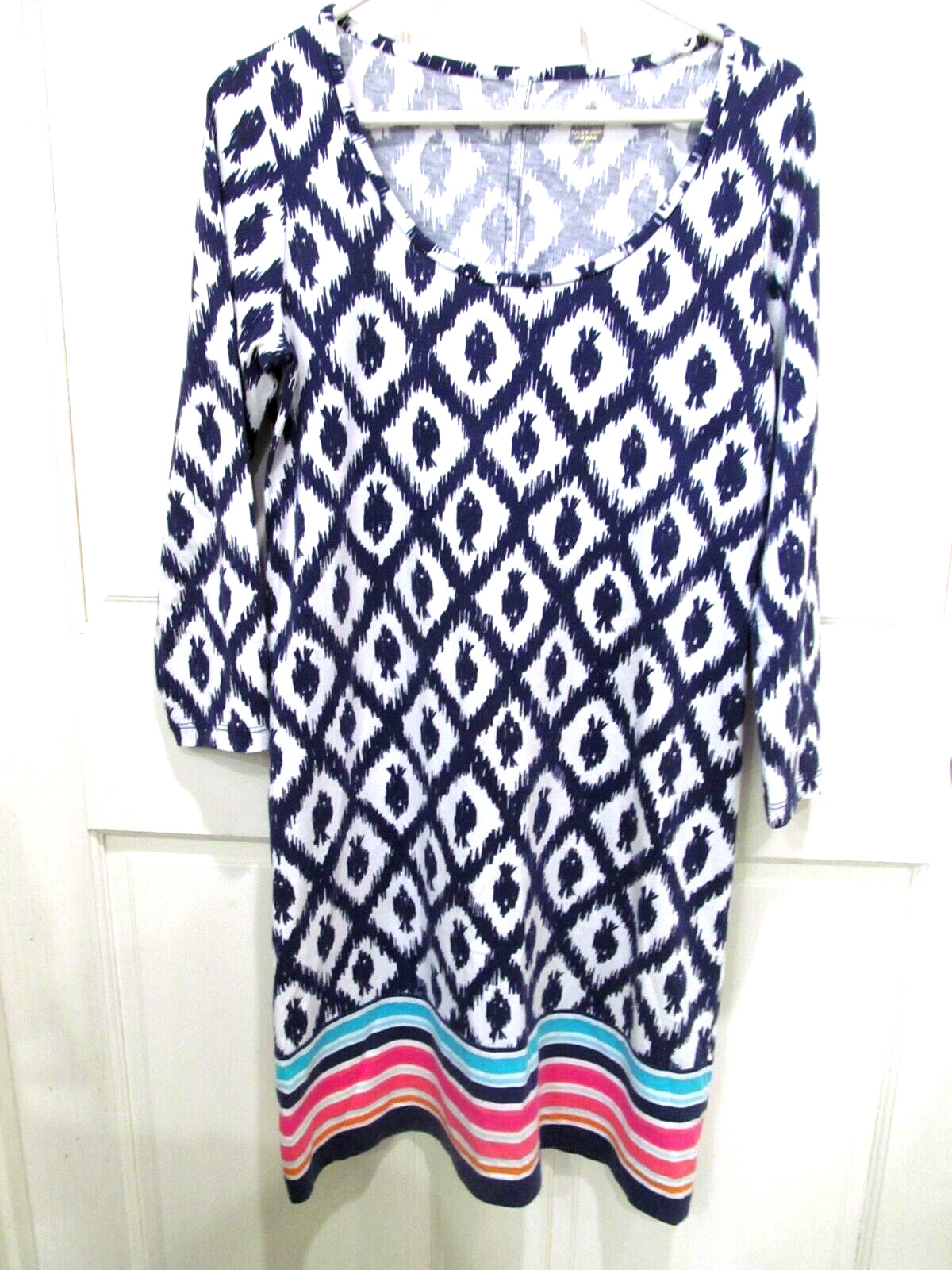 Lilly Pulitzer Blue Beacon fish dress Multicolor stri… Gem