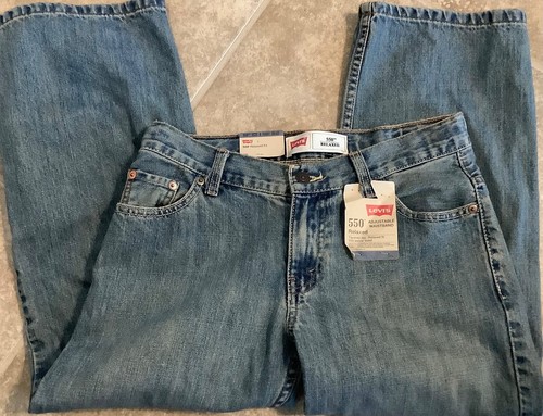 Boys Levis 550 Relaxed Jeans size 8 Husky 28x23 Brand New with Tags - Picture 1 of 6