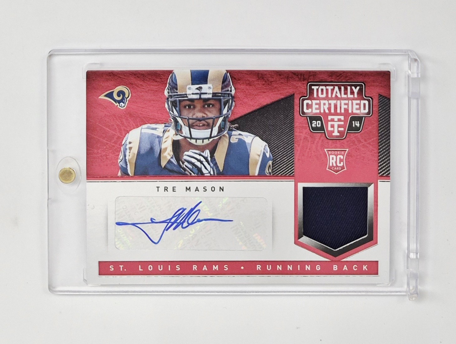 Tre Mason Panini Totally Certified #196 Autograph Jersey