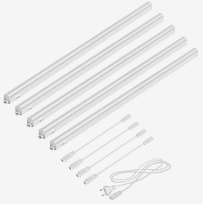 Ledscom.de LED Unterbauleuchte RIGEL je 87cm Stecker Warm-Weiß, 5er Set Neu