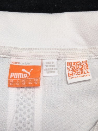 Puma DryCell Sleeveless athletic Polo White New With Tags XL Golf Tennis $45 - Picture 5 of 9
