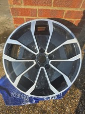 Porsche Taycan 20" Alloy Wheel Front Black Diamond Cut