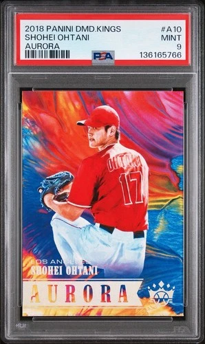 2018 Diamond Kings Aurora Shohei Ohtani Rookie #A10 PSA 9