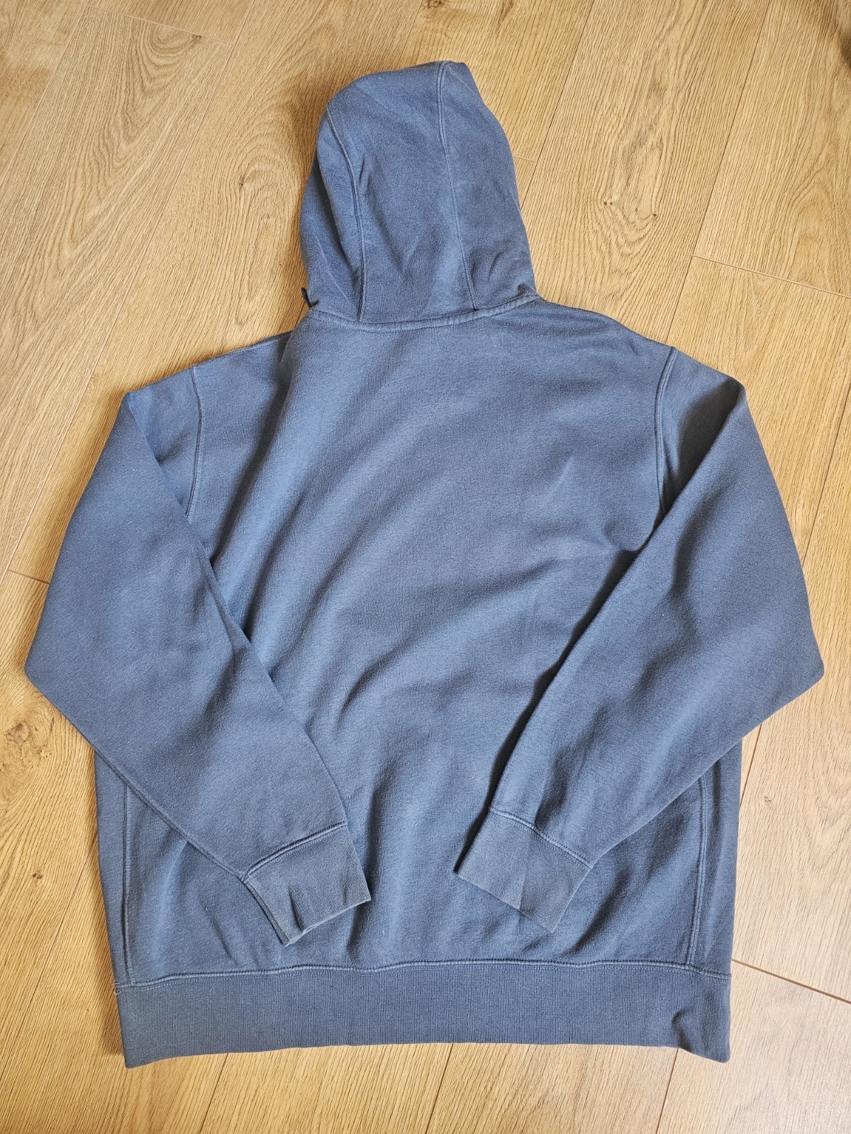Nike Navy Blue Big Swoosh Logo Pullover Hoodie Men's XL image 6