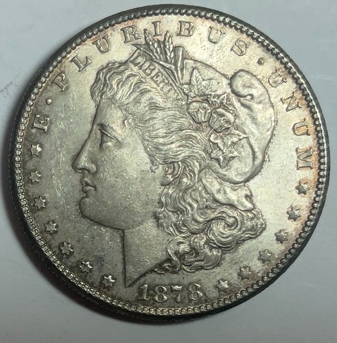 1878-S Morgan Silver Dollar - Nice AU Coin - First Year Type - No Reserve