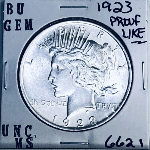 1923 P BU GEM PEACE SILVER DOLLAR UNC MS+++ U.S. MINT RARE COIN 6621