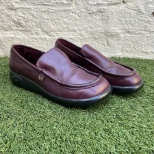 Vintage women’s Patrick Cox Wannabe fur lined oxblood loafers EU 37.5 UK 4.5