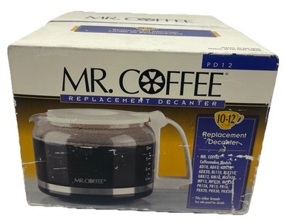   NEW 1999  Mr Coffee PD12 Maker 10-12 Cup Replacement Decanter Carafe SEALED  