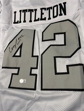 Cory Littleton signed Raiders Jersey - Sewn/Stitched - Size XL