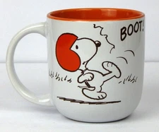 2023 Peanuts Snoopy & Woodstock Football Ceramic Coffee Mug Zrike Brands