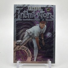GREG MADDUX 1996 Topps Finest INTIMIDATORS (W/ Coating) Atlanta Braves Cubs HOF