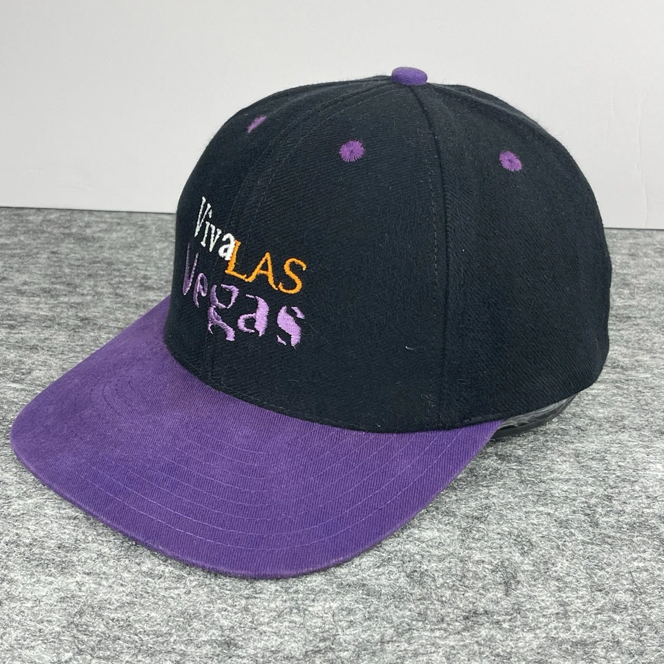 Gorra Hard Rock Viva Las Vegas Hotel Púrpura Restaurada Vintage Logo Bordado Foto 4 de 4