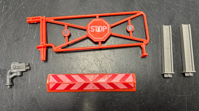 Vintage GI Joe Cobra Vehicle Parts LOT 1985 Check Point Speed Bump Stop Gate Leg