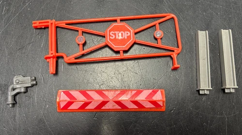Vintage GI Joe Cobra Vehicle Parts LOT 1985 Check Point Speed Bump Stop Gate Leg