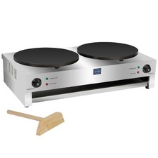 HAXRO Double Electric Crepe Maker UK Plug Commercial Crepe Machine Catering Unit