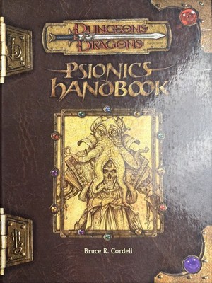 Dungeons & Dragons Psionics Handbook 2001 3rd Ed ~ Signed By  Author, B. Cordell