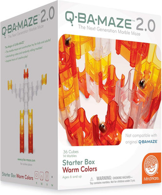 Mindware Q-BA-MAZE Starterbox warme Farben The Next Generation Marmorspiel