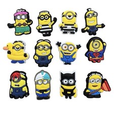 MINIONS - 12pc Shoe Charms Fits crocs Shoes New
