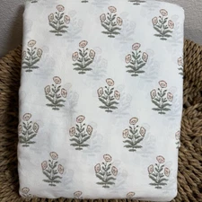 POTTERY BARN TEEN FLOWER DUVET COVER, TWIN/XL ~ WARM MULTI