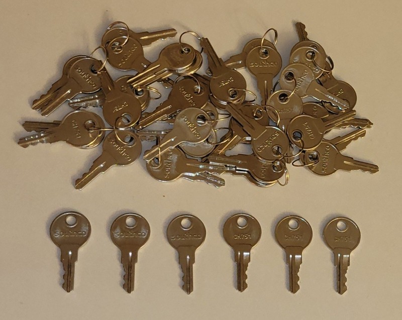 46 NEW SOUTHCO CH751 KEYS UNIVERSAL CAM LOCK RV CABINET TOOLBOX UTILITY
