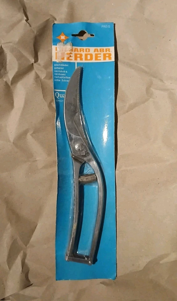 Geflügelschere RICH. A. Herder Solingen Neu OVP Vintage