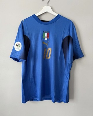 Francesco Totti Italy 2006 World Cup New Men s Retro Blue Soccer Jersey - Size L