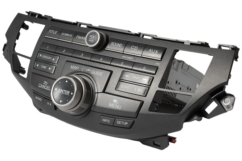 Reproductor de CD MP3 2010-2012 Honda Crosstour AM FM radio por satélite navegación 3TA5 39100TP6A212M1 Foto 3 de 4