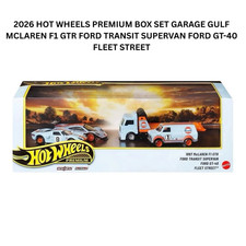 2026 Hot Wheels Premium Box Garage Gulf Racing Series Diorama Box Set - NEW