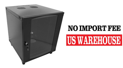 Raising Electronics 12U Wall Mount Network Server Cabinet Glass Door 600MM Deep