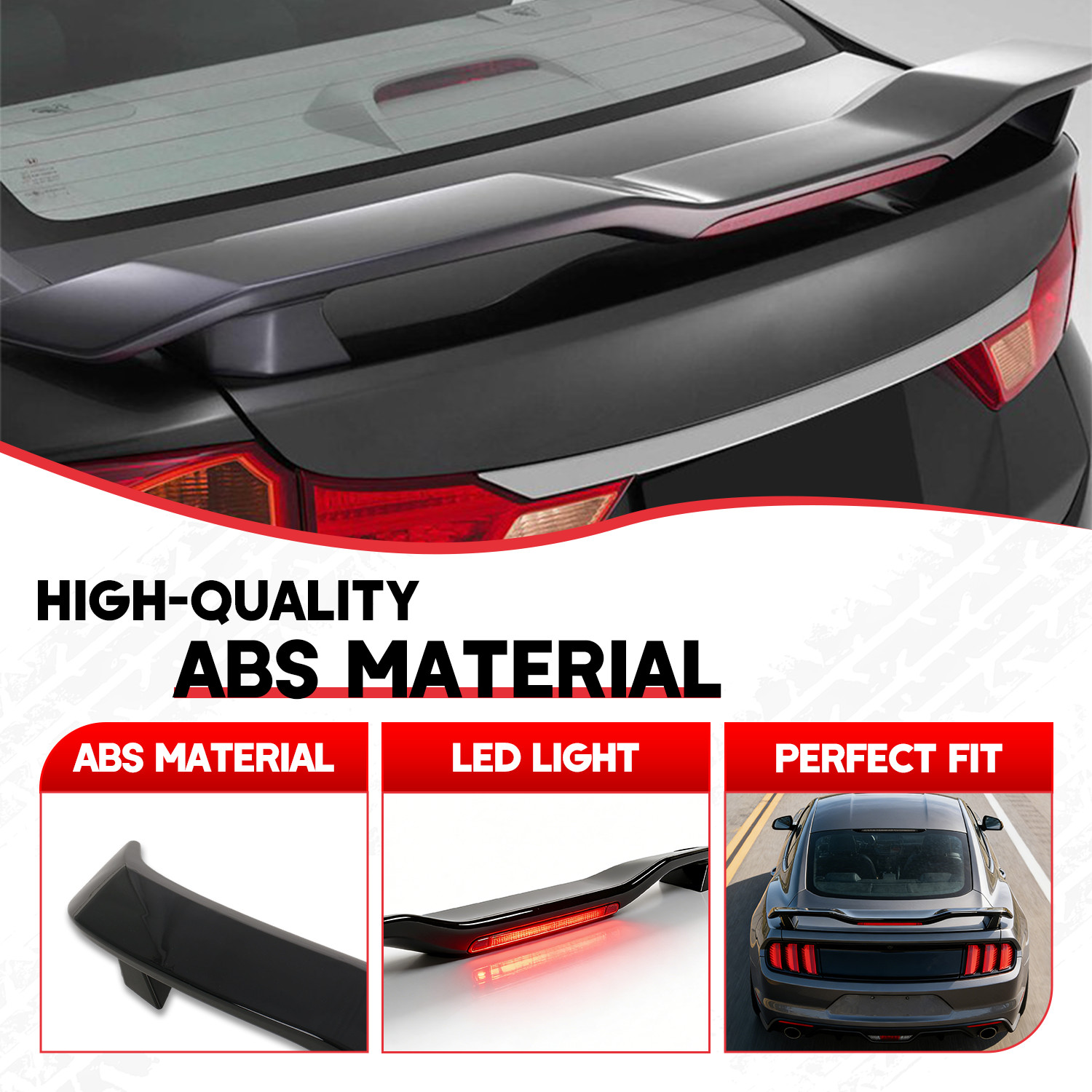 Carbon Fiber Rear Trunk Spoiler Lip Roof Tail Wing 53" For Ferrari 360 Modena