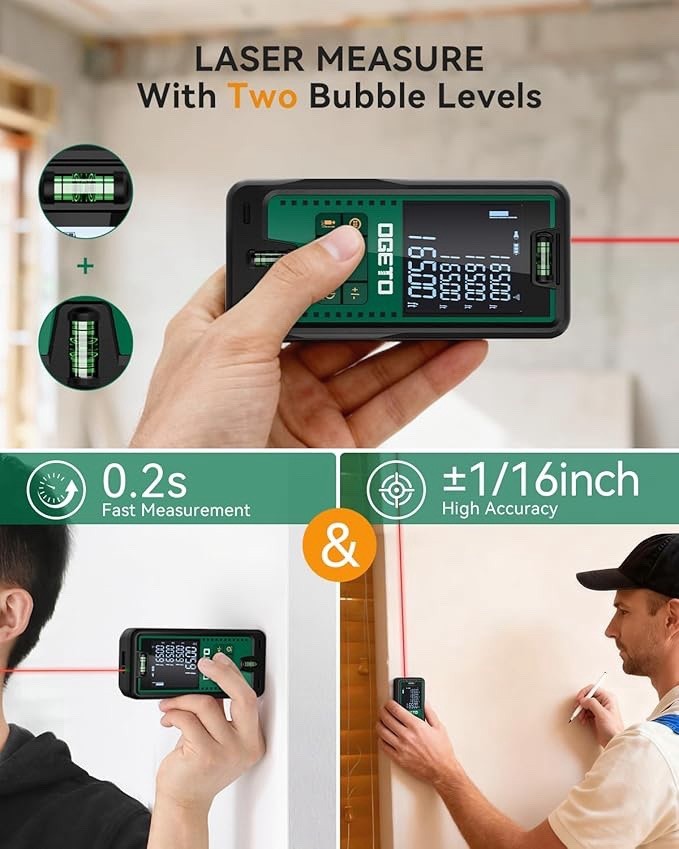 Télémètre laser de précision pour calcul de volume et mode Pythagore - 3