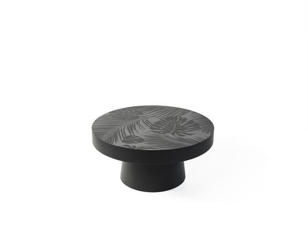 Tisch Wohnzimmertisch Rund Couchtisch Beistelltisch Kaffeetisch Schwarz-image