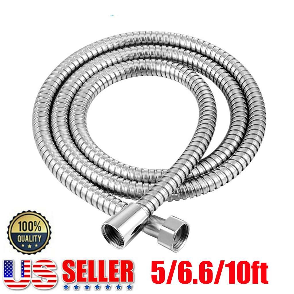 Shower Head Hose Handheld Extra Long Stainless Steel Bathroom Flexible Tube