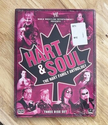 WWE: Hart and Soul - The Hart Family Anthology (DVD 2010, 3-Disc Set) Hitman NEW