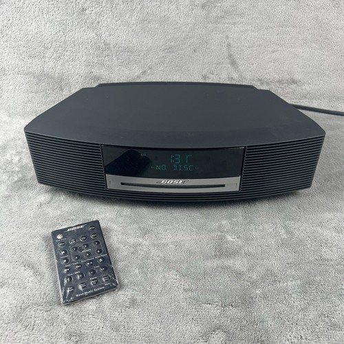 BOSE Wave Music System AM/FM/CD/Uhr/Wecker schwarz silber mit Fernbedienung - siehe Video