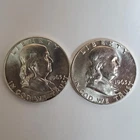 1963 P&D Franklin Half Dollars 90% SILVER (2 Coin Set) ***Exact Coins*** #00-97