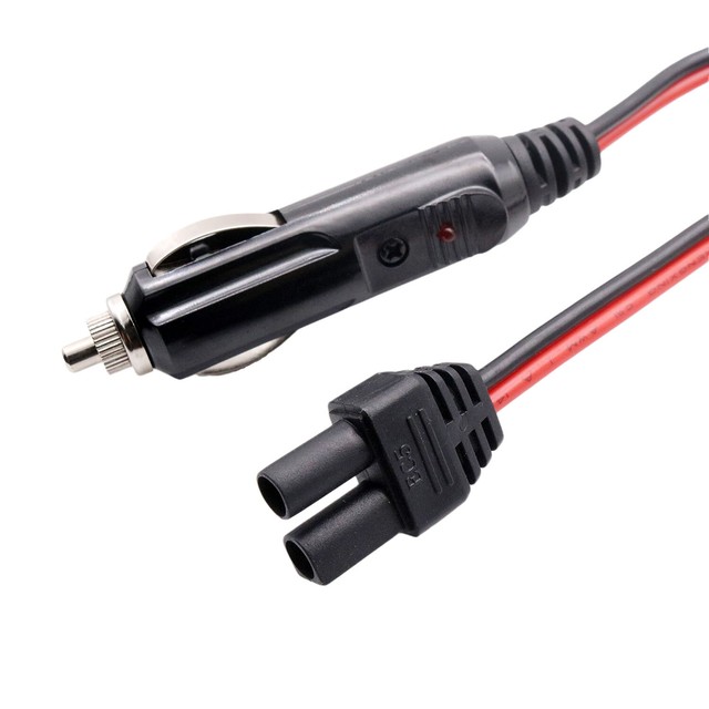 Car Cigarette Lighter Plug to EC5 Female Emergency Battery Booster