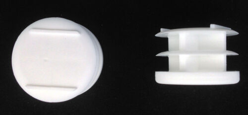 Diámetro exterior de 1,25"" / 1 1/4"" - deslizamiento de la tapa de pies para sillas - Cantidad 16 blanco #602W - Imagen 2 de 3