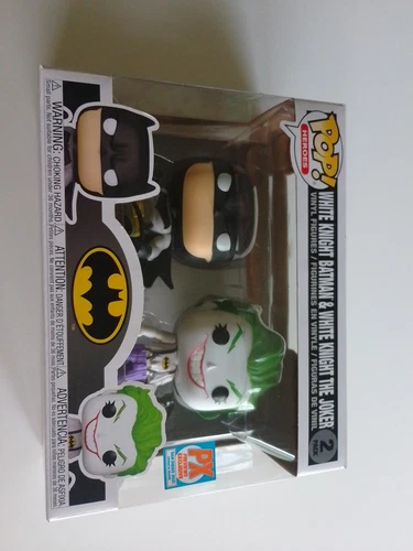 Funko Pop 2-pak BIAŁY RYCERZ BATMAN I JOKER Podgląd Ekskluzywny 2021 San Diego