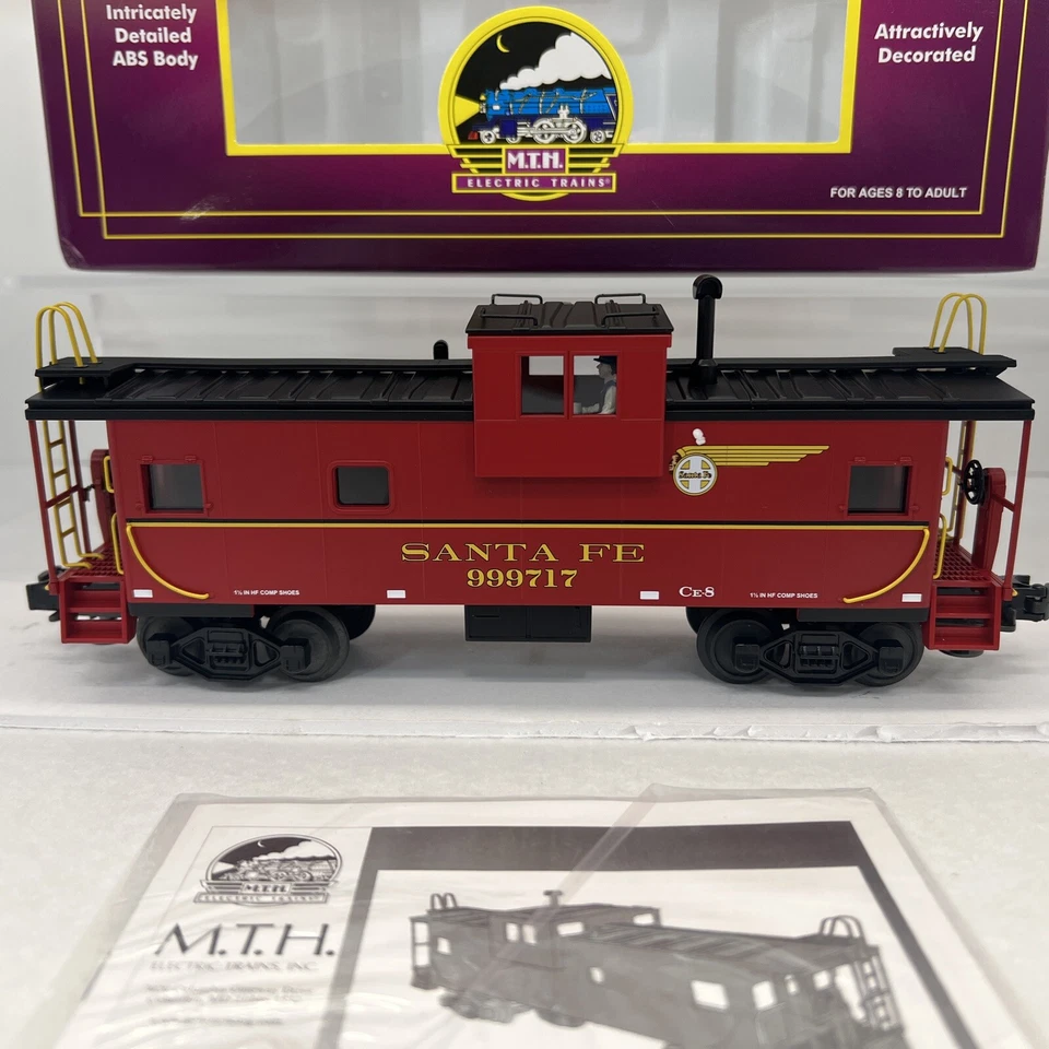 MTH Premier 20-91051 Santa Fe Extended Vision Caboose #999717 O Gauge New ATSF - Image 3 of 4